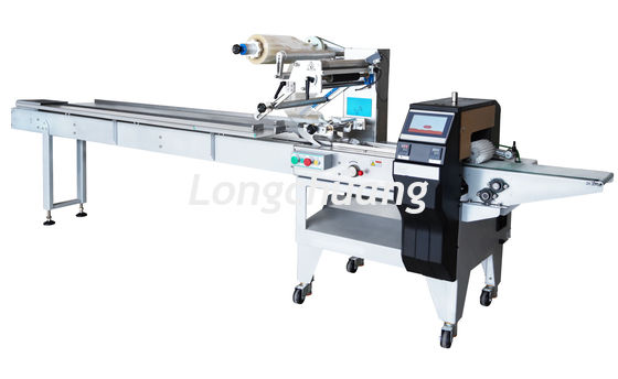 คุณภาพ  KN95 Mask Horizontal Flow Pack Machine Disposable Tableware Pillow Pouch Machine โรงงาน