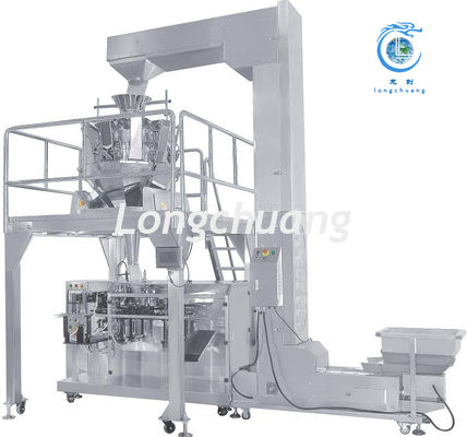 เครื่องบรรจุถุงถั่วสำเร็จรูปวันที่สีแดง DoyPack Raisin เครื่องชั่งน้ำหนักและบรรจุ