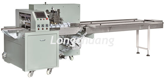 เครื่องแพ็คไหลแนวนอนซุปเปอร์มาร์เก็ต เครื่องบรรจุหมอนกะหล่ำปลีผัก